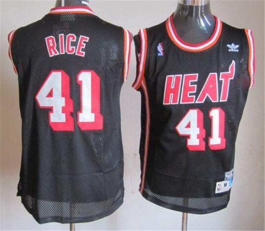 Men's Black Miami Heat Active Player Custom Hardwood Classics Nights Stitched Basketball Jersey